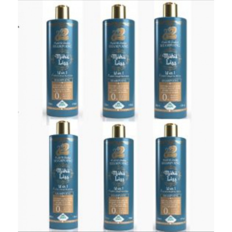 Lot de 6 shampoings Mahal Liss sans sulfate (lissage indien) huile de serpent 6 x 500 ml